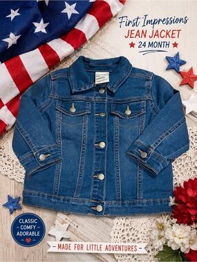 NWT First Impressions 24 Month Denim Jacket – Baby Jean Jacket New With Tags